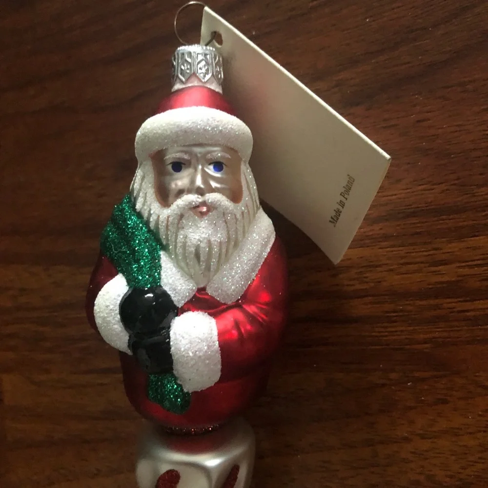 Patricia Breen Designs Spiraling Santa Ornament